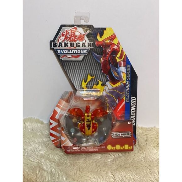 Bakugan Evolutions Platinum Series True Metal Dragonoid Action Figure - Picture 3 of 3